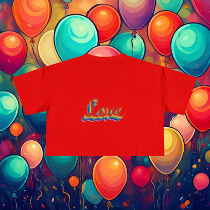Rainbow Love Women's Crop Tee