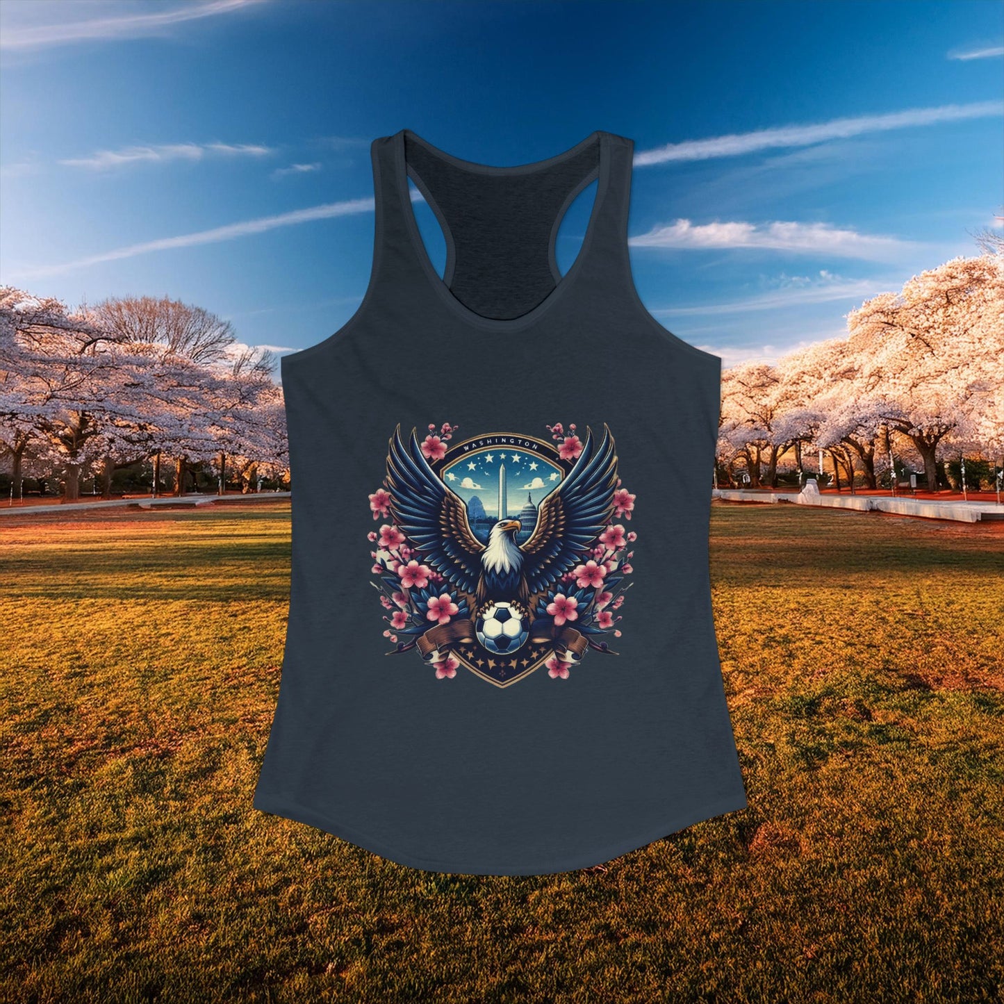 Washington Cherry Blossom Racerback Tank
