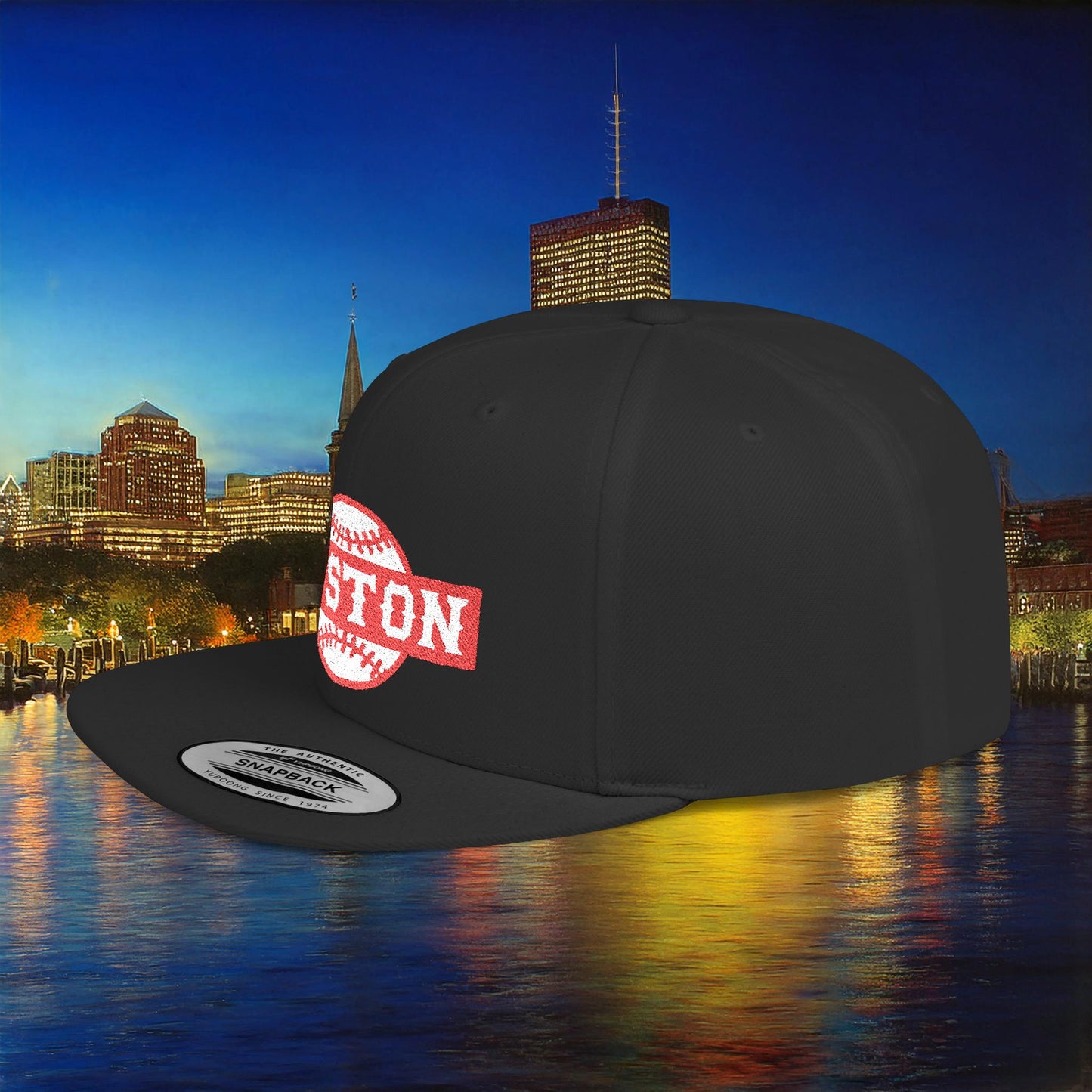 Boston Baseball Flat Bill Snapback