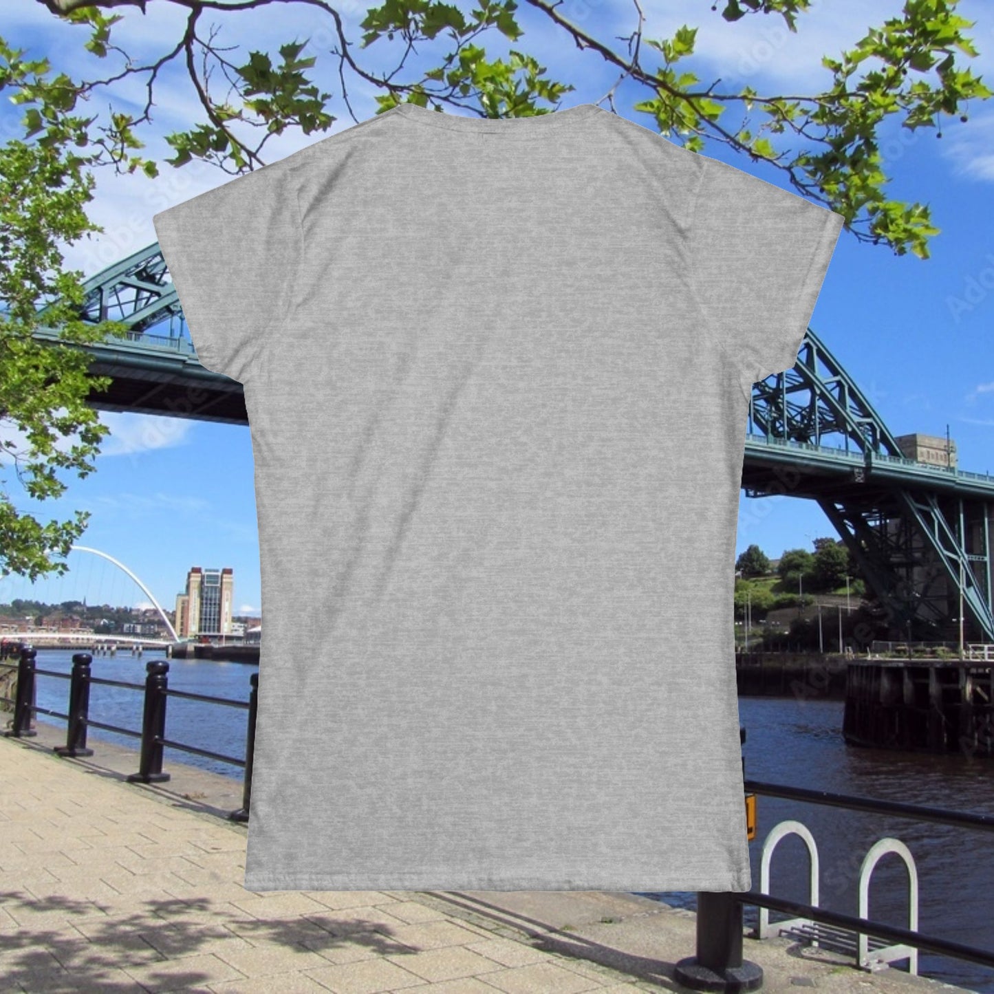 Newcastle United Howay The Lasses B&W (Twin Mags) Women's Tee