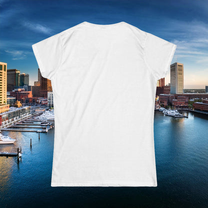 Baltimore Little Football Player Women's Softstyle Tee