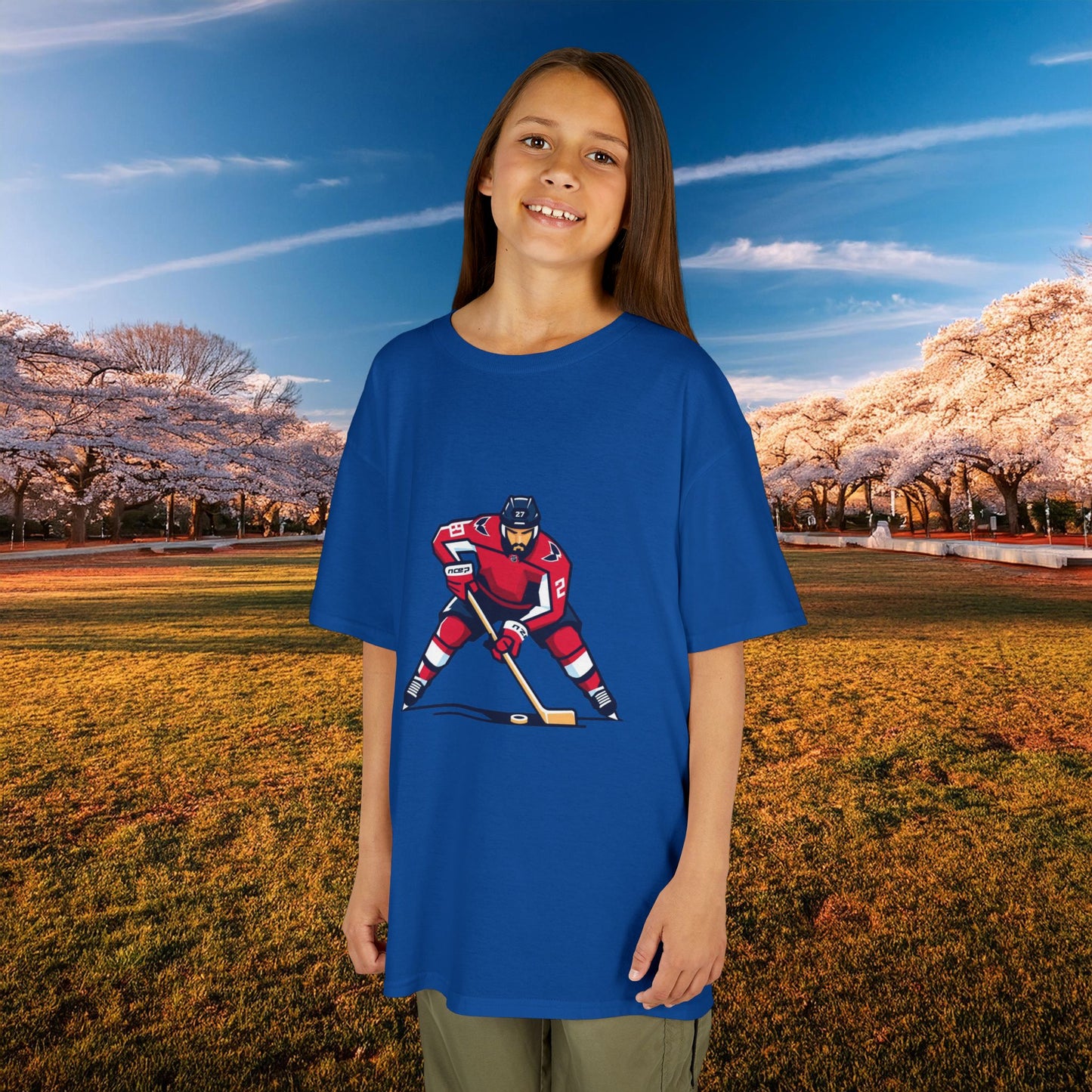 Washington Hockey Player Kids Tee