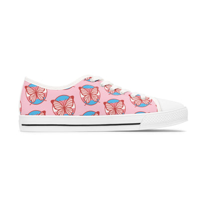 The T Elders Butterfly Print Women's Low Top Sneakers