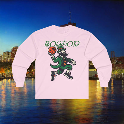 Boston Basketball Logo Long Sleeve Tee