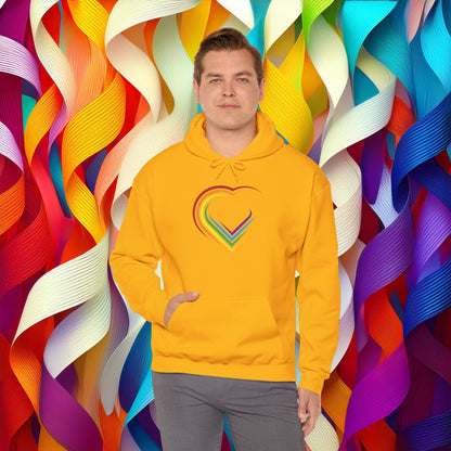 Rainbow Heart Unisex Hoodie