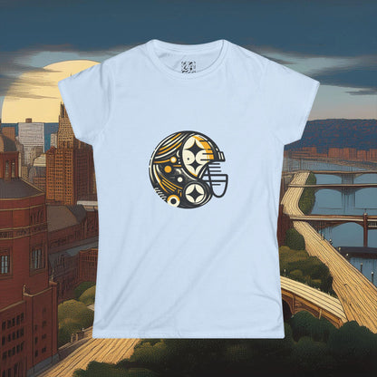 Pittsburgh Football Crest Women's Softstyle Tee
