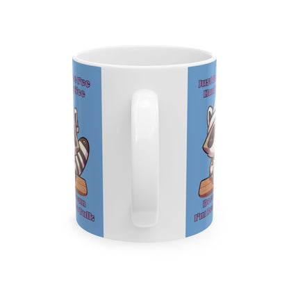 Raccoon Coffee Ceramic Mug (11oz/15oz)