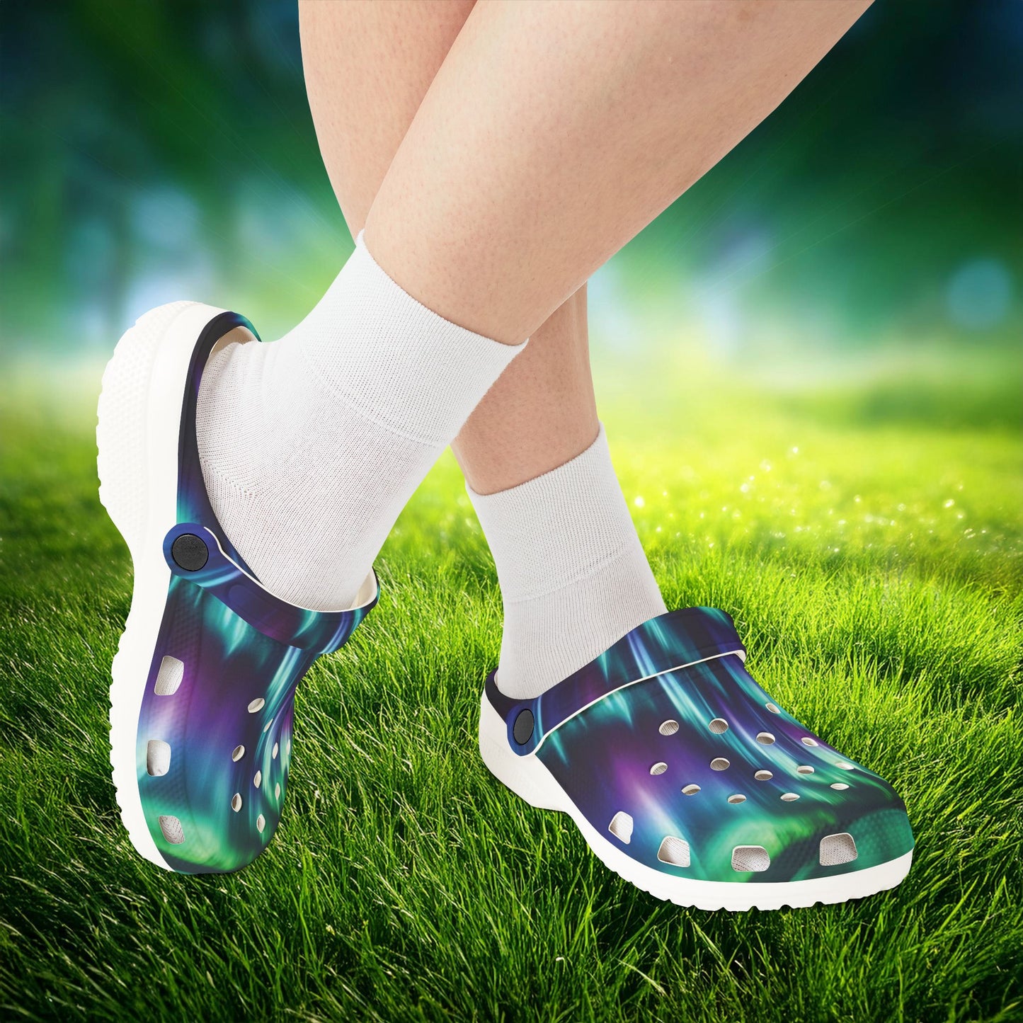 Northern Lights Foam Clogs