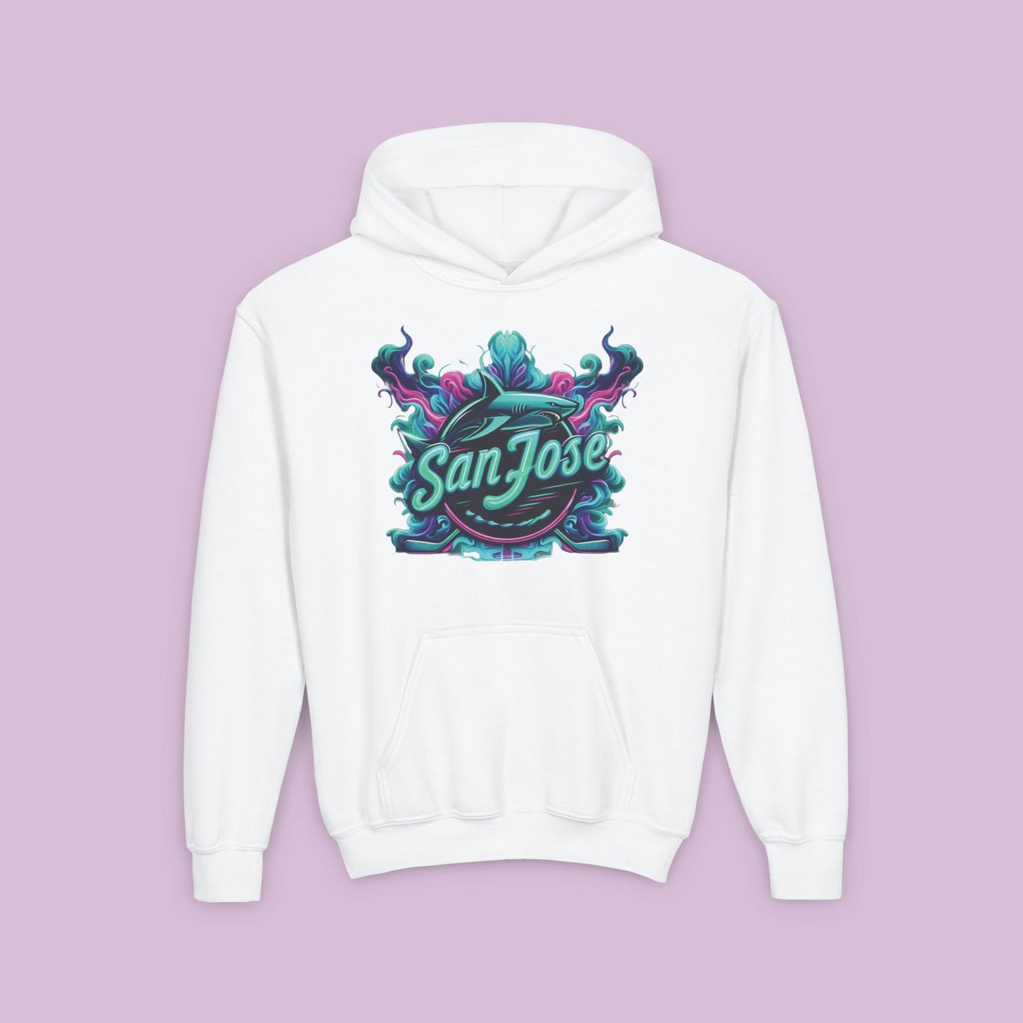 San Jose Hockey Neon Youth Hoodie