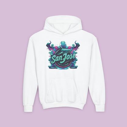 San Jose Hockey Neon Youth Hoodie