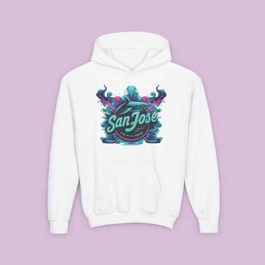 San Jose Hockey Neon Youth Hoodie