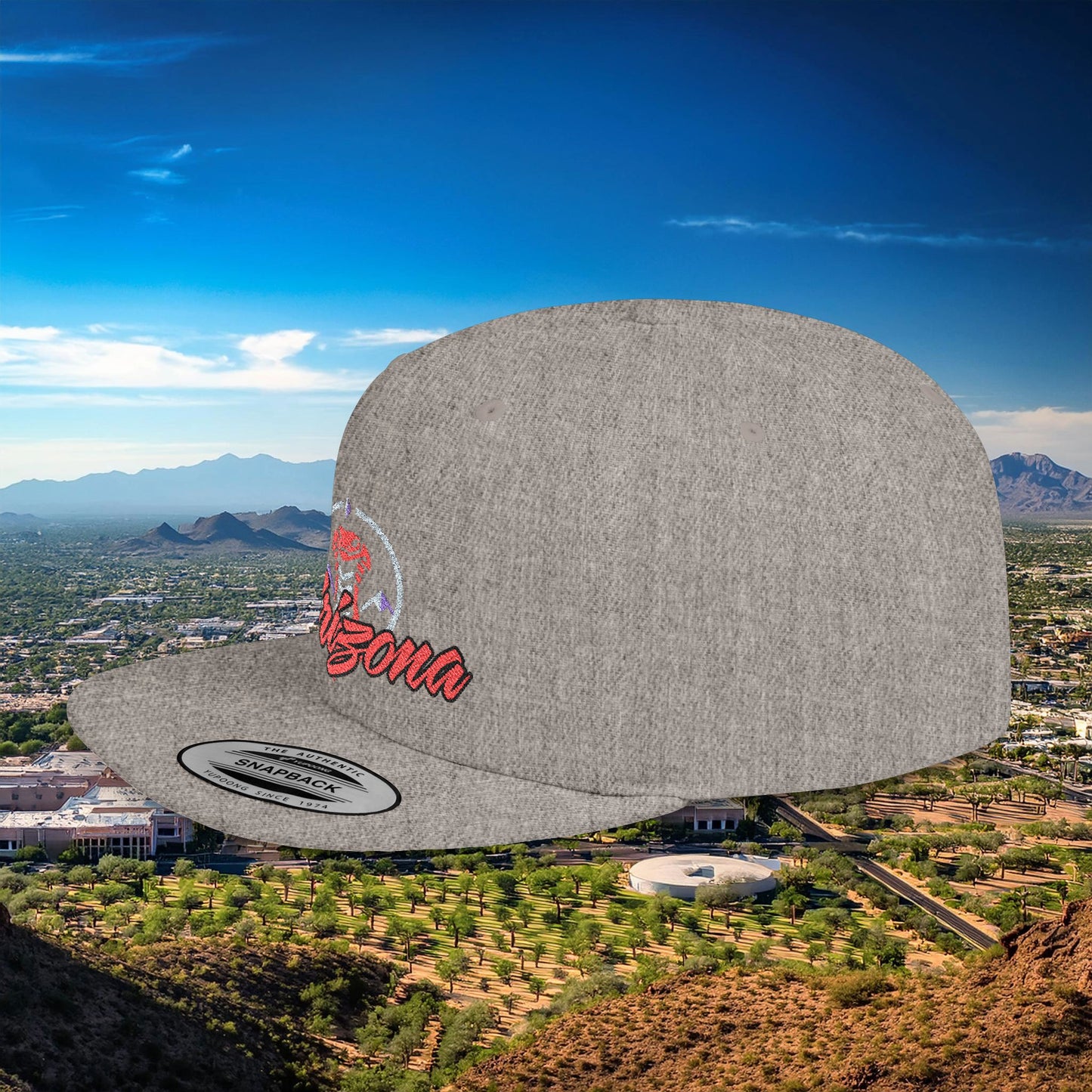 Arizona Baseball Logo Flat Bill Snapback