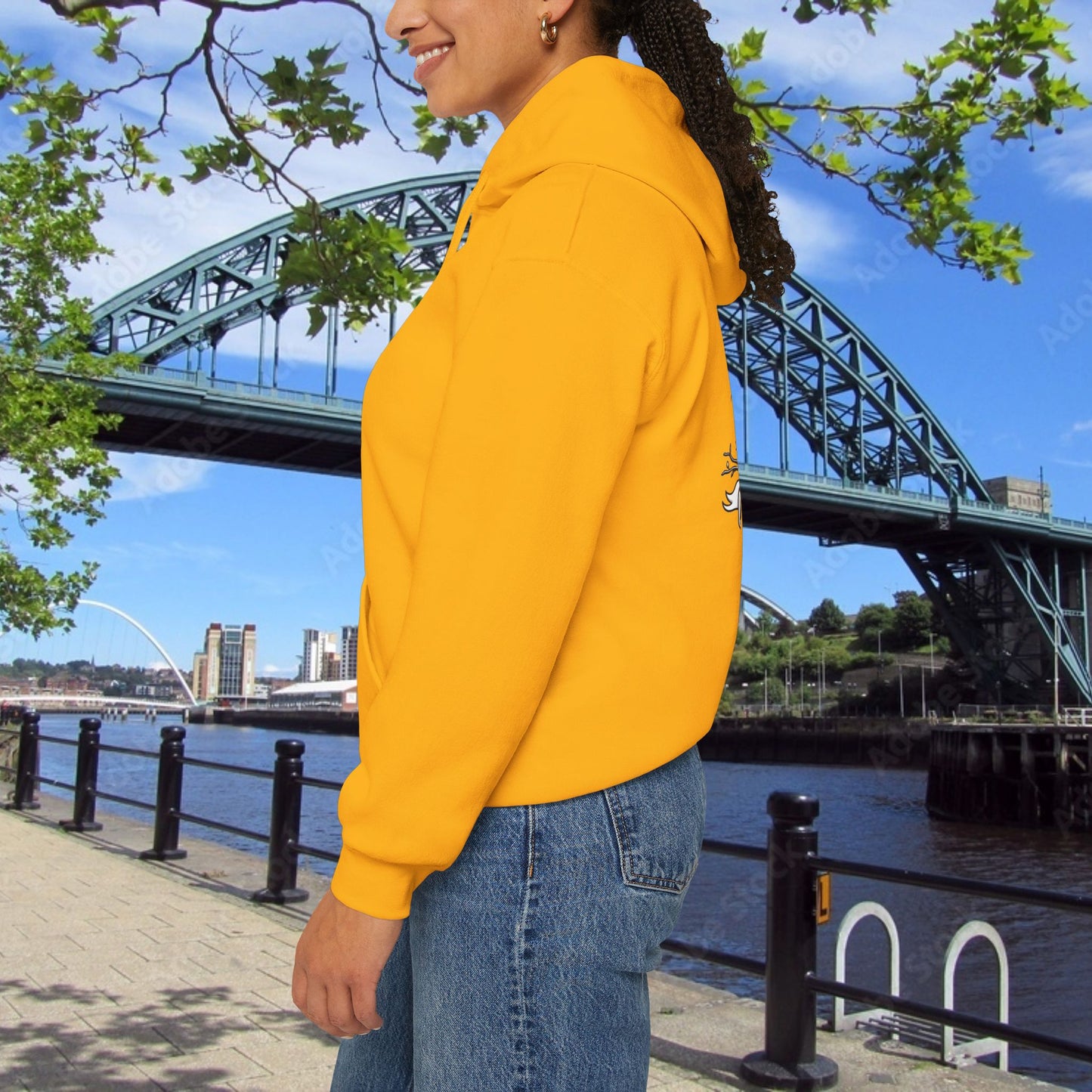 Newcastle United Howay The Lasses B&W (Twin Mags) Hoodie