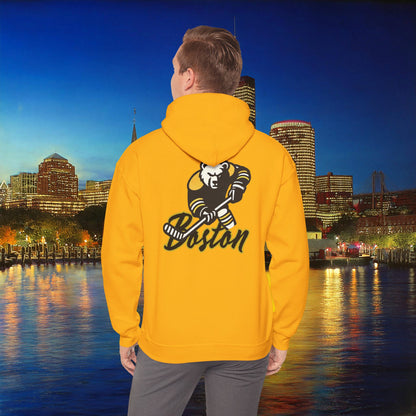 Boston Hockey Bear Hoodie