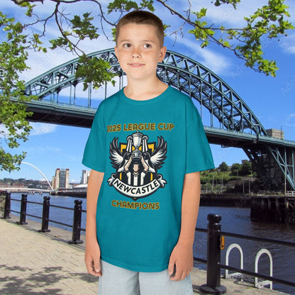 Newcastle Cup Champions Crest Kids Tee