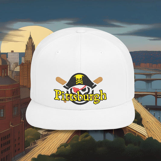 Pittsburgh Baseball Flat Bill Snapback