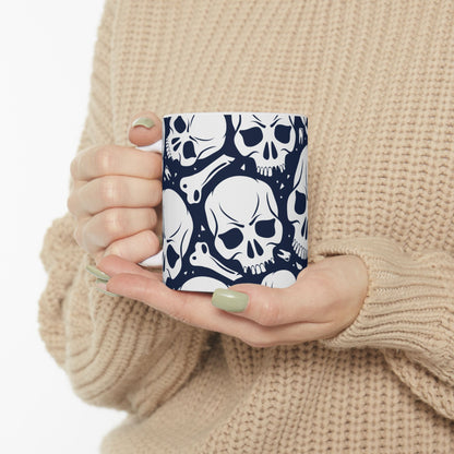 Skull Pattern Ceramic Mug (11oz/15oz)