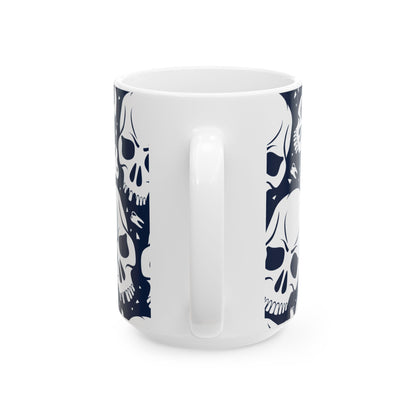 Skull Pattern Ceramic Mug (11oz/15oz)