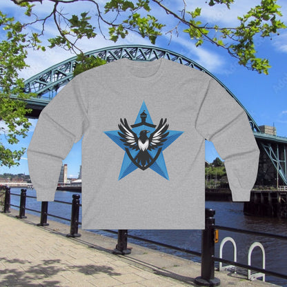 Newcastle United Blue Star Long Sleeve Tee