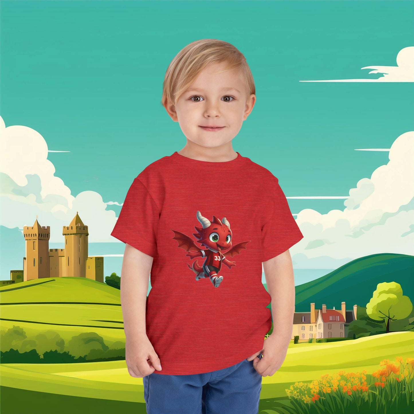 Wrexham Mini Red Dragon Toddler Tee