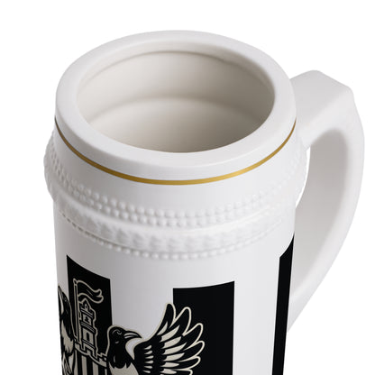 Newcastle United B&W Crest Stein Mug