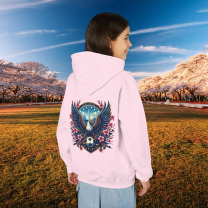 Washington Cherry Blossom Design Youth Hoodie