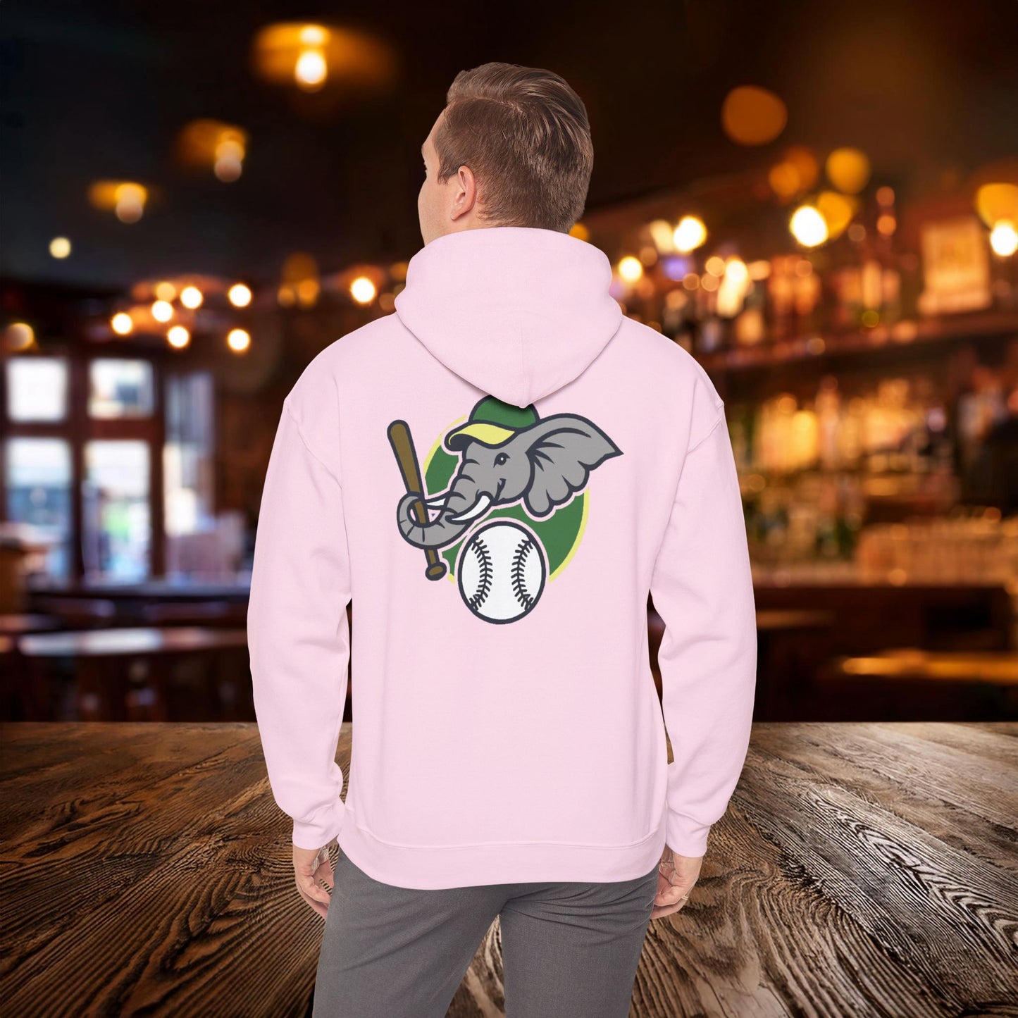 A's Baseball Elephant Hoodie