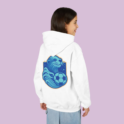 Sea Otter Soccer Logo Youth Hoodie
