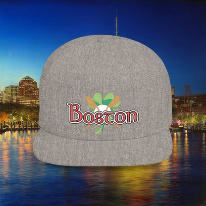 Boston Shamrock Baseball Flat Bill Snapback