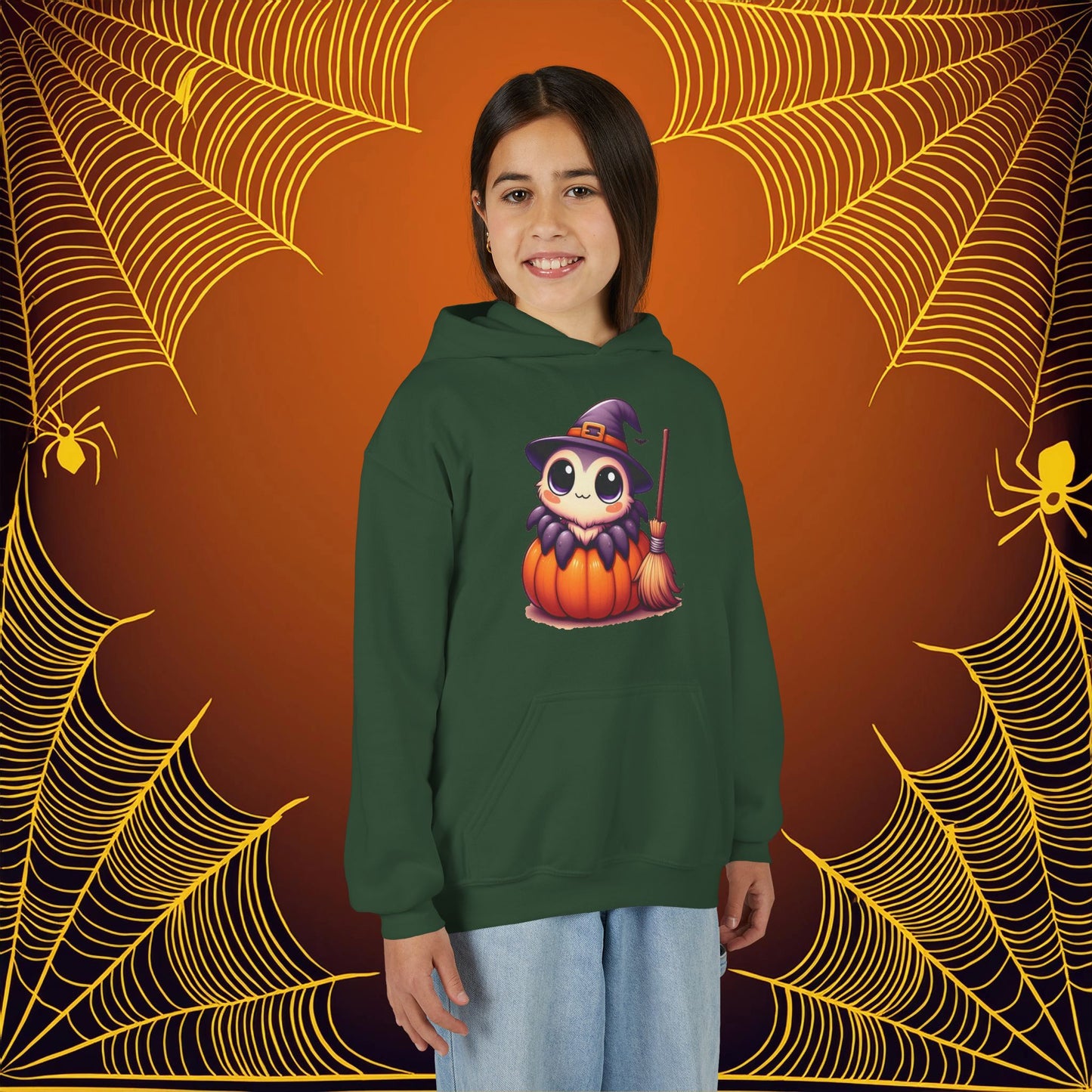 Halloween Spider Youth Hoodie