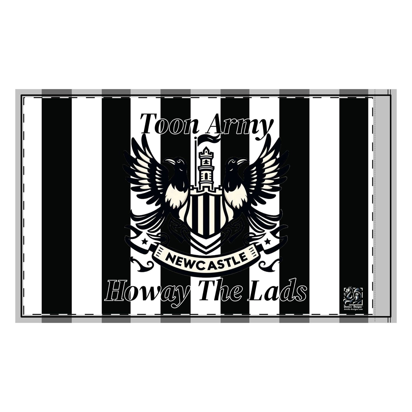Newcastle United Toon Army Double-Sided Flag