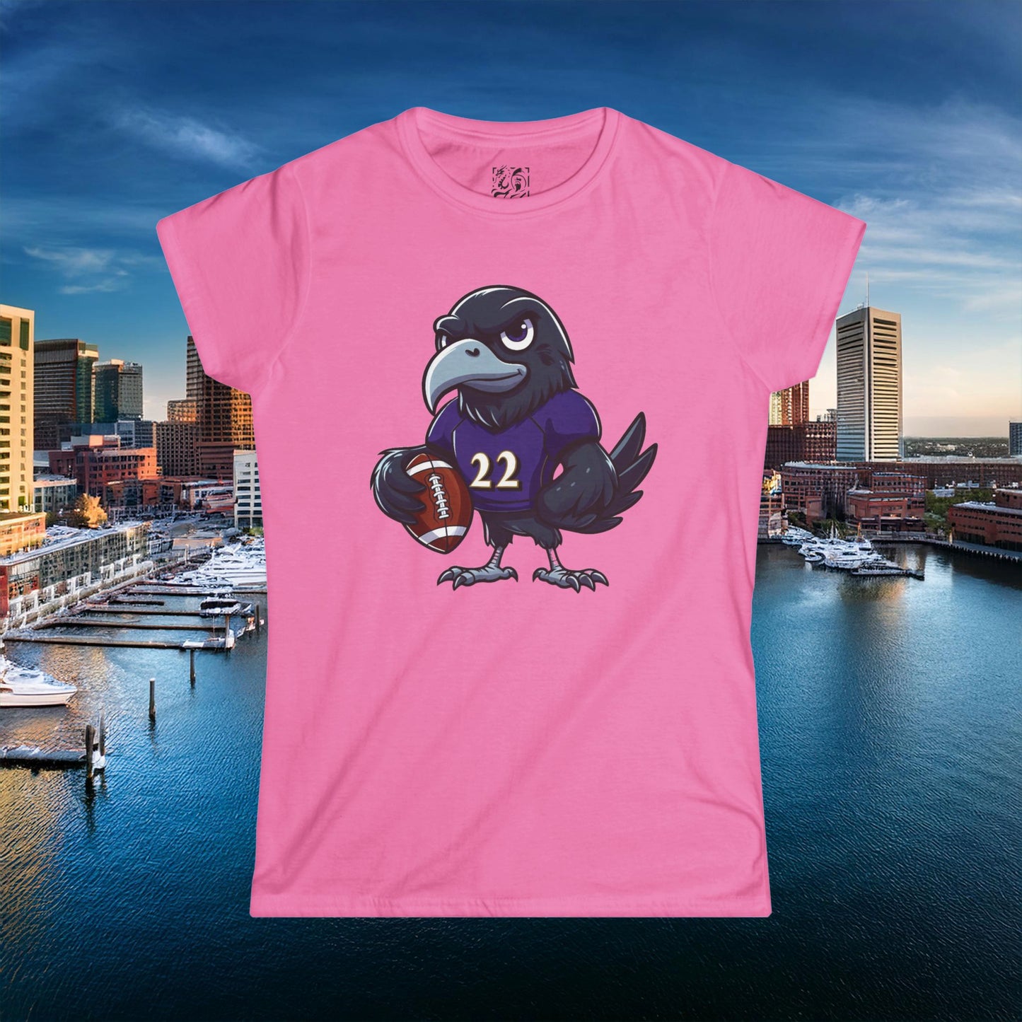 Baltimore Little Football Player Women's Softstyle Tee