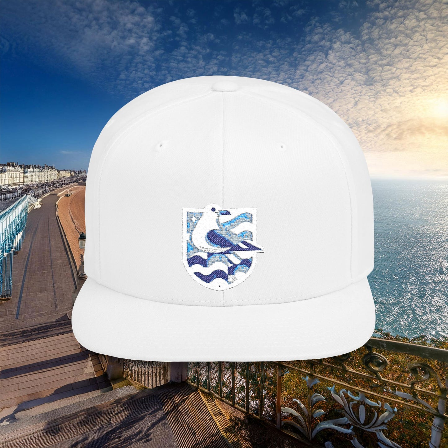 Brighton & Hove Albion Gull Crest Flat Bill Snapback