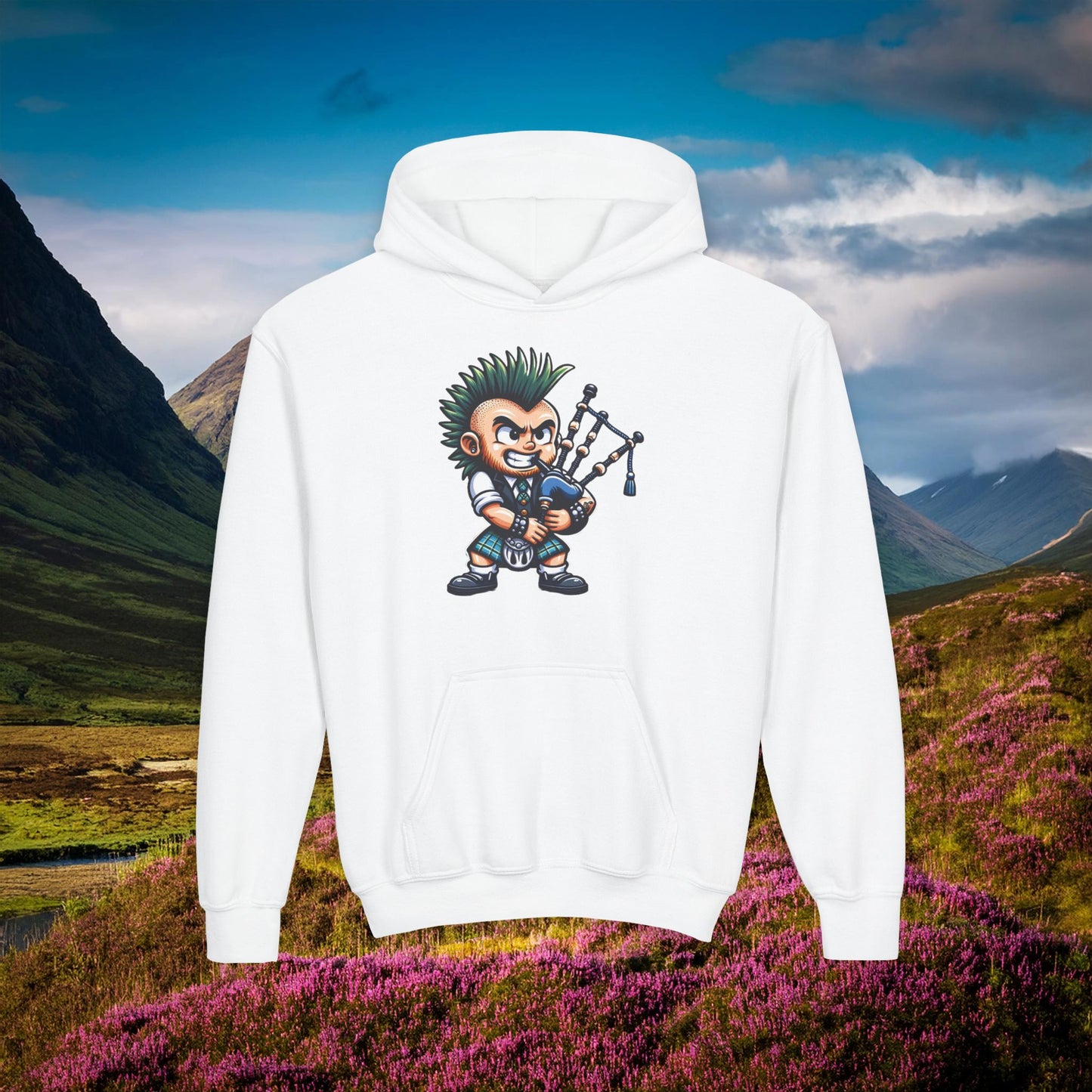 Scottish Punk Youth Hoodie