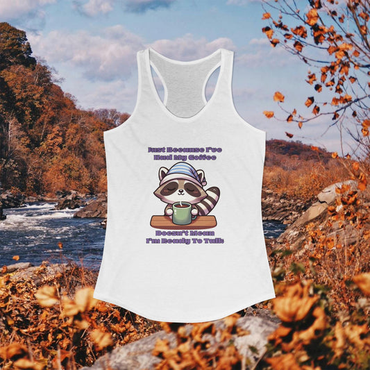 Raccoon Coffee Women's Racerback Tank