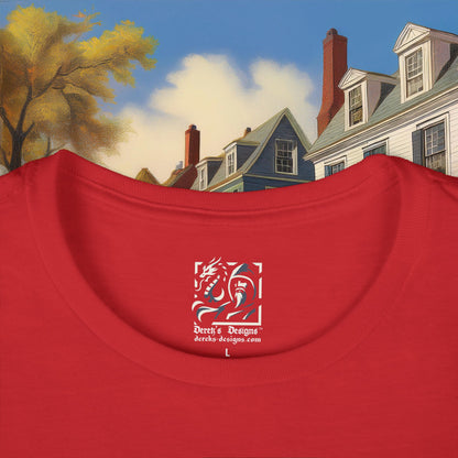 Revolutionary Red Dragons Crest Women's Softstyle Tee - Alternate