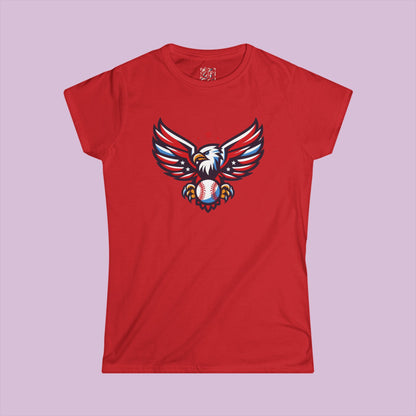 Washington Baseball Eagle Women's Softstyle Tee