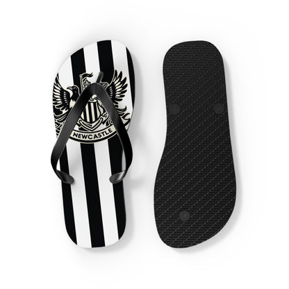 Newcastle United B&W Crest Flip Flops