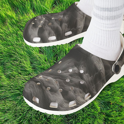 Smoke Pattern Foam Clogs
