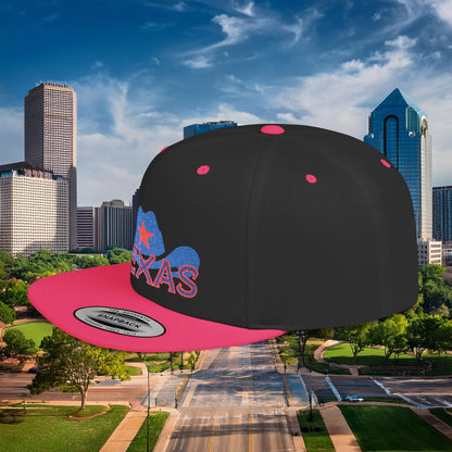 Texas Cowboy Hat Flat Bill Snapback