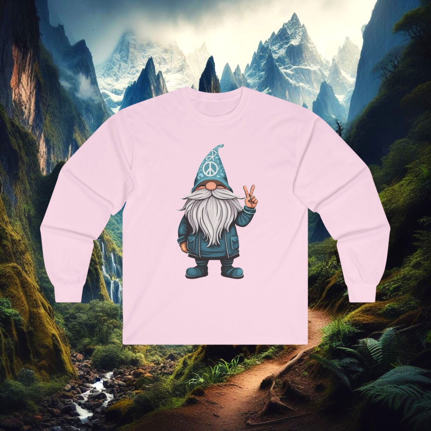 Peace Gnome Long Sleeve Tee