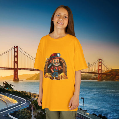 San Francisco Football Cartoon Miner Kids Tee