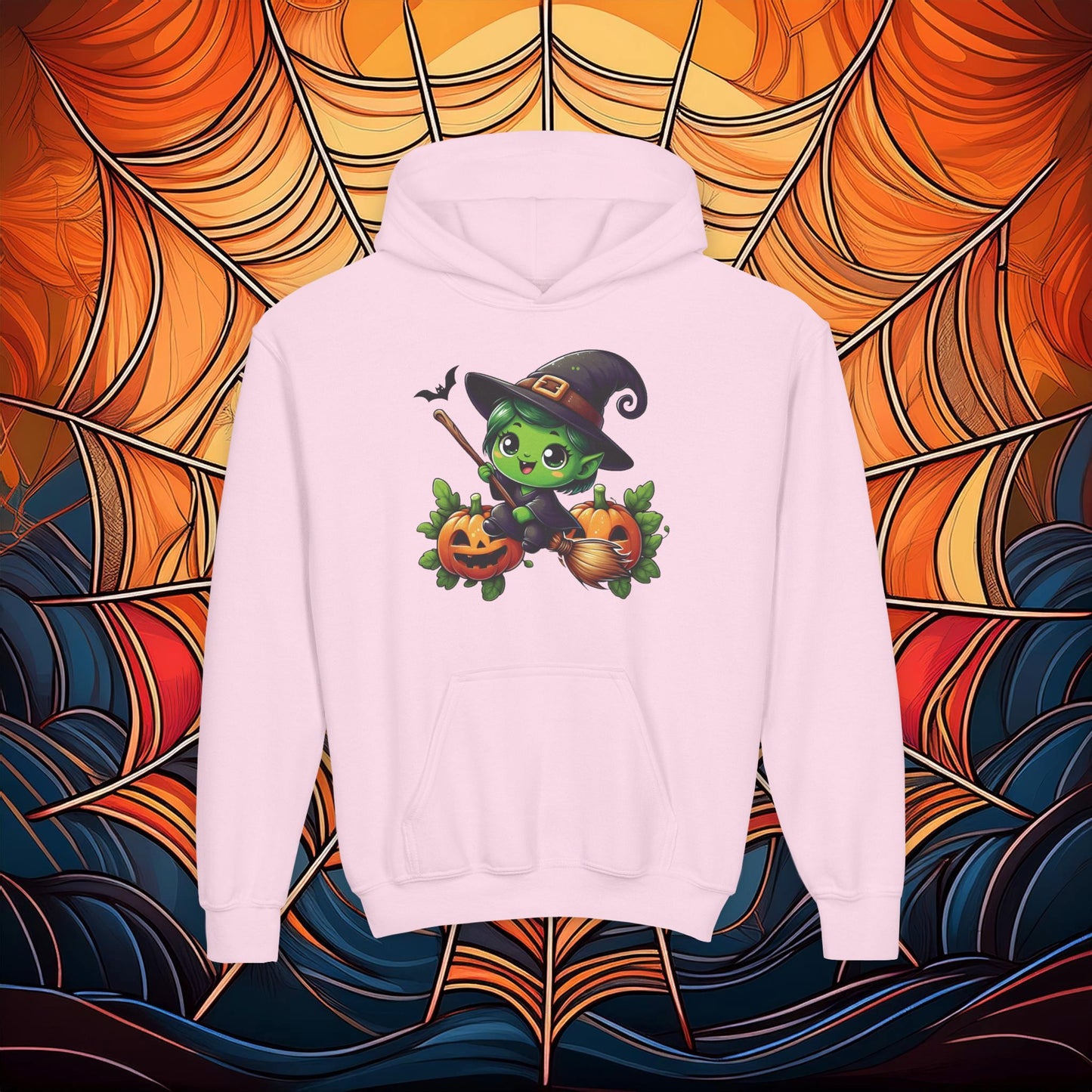 Cute Witch Youth Hoodie