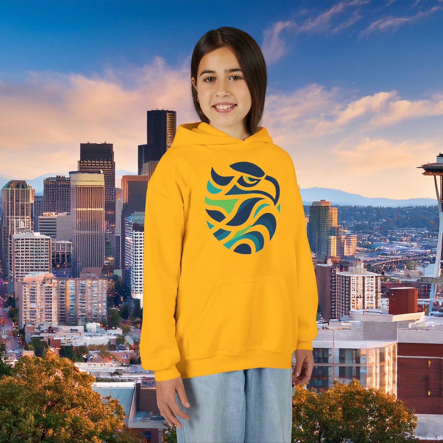Seattle Football Logo Youth Hoodie
