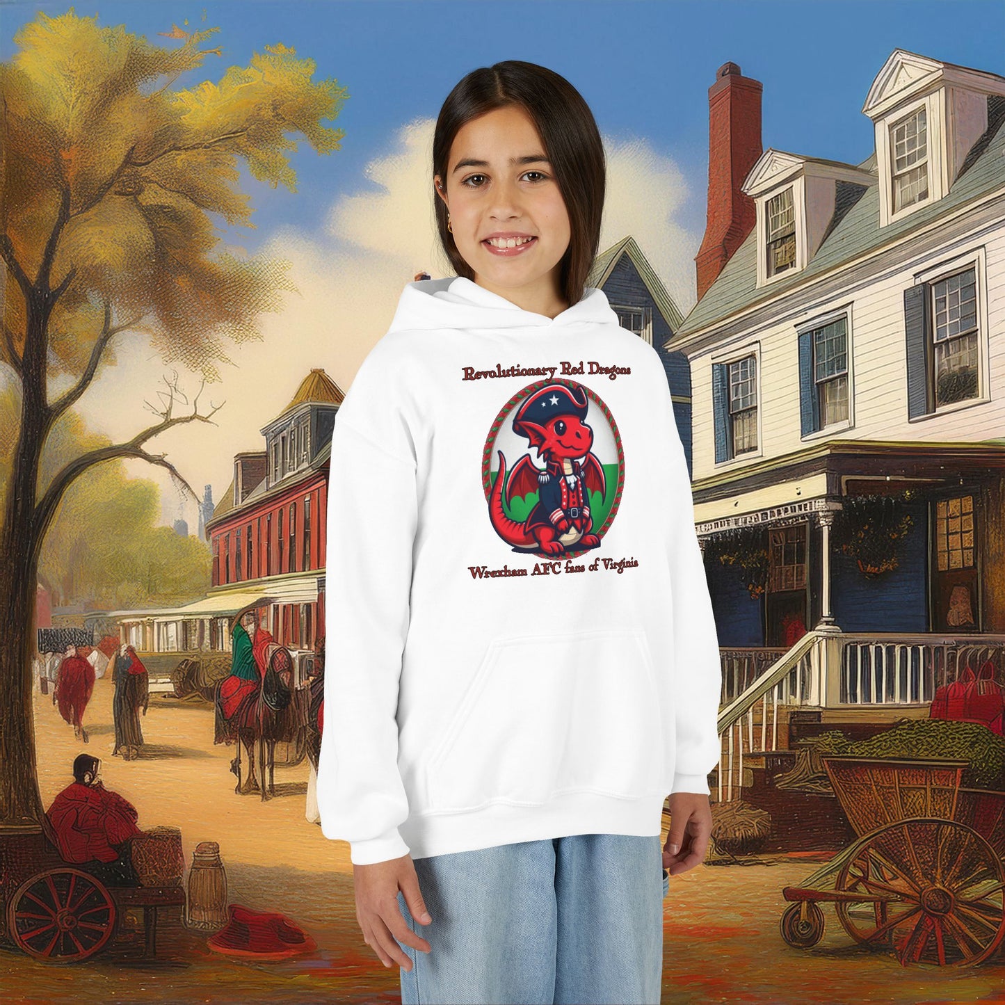 Mini Revolutionary Red Dragons Youth Hoodie