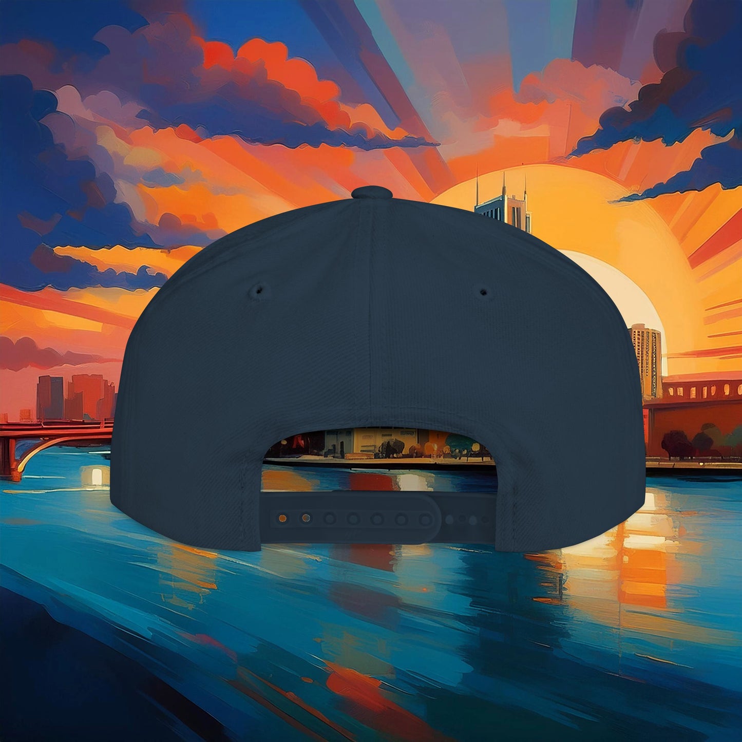 Detroit White Tiger Flat Bill Snapback