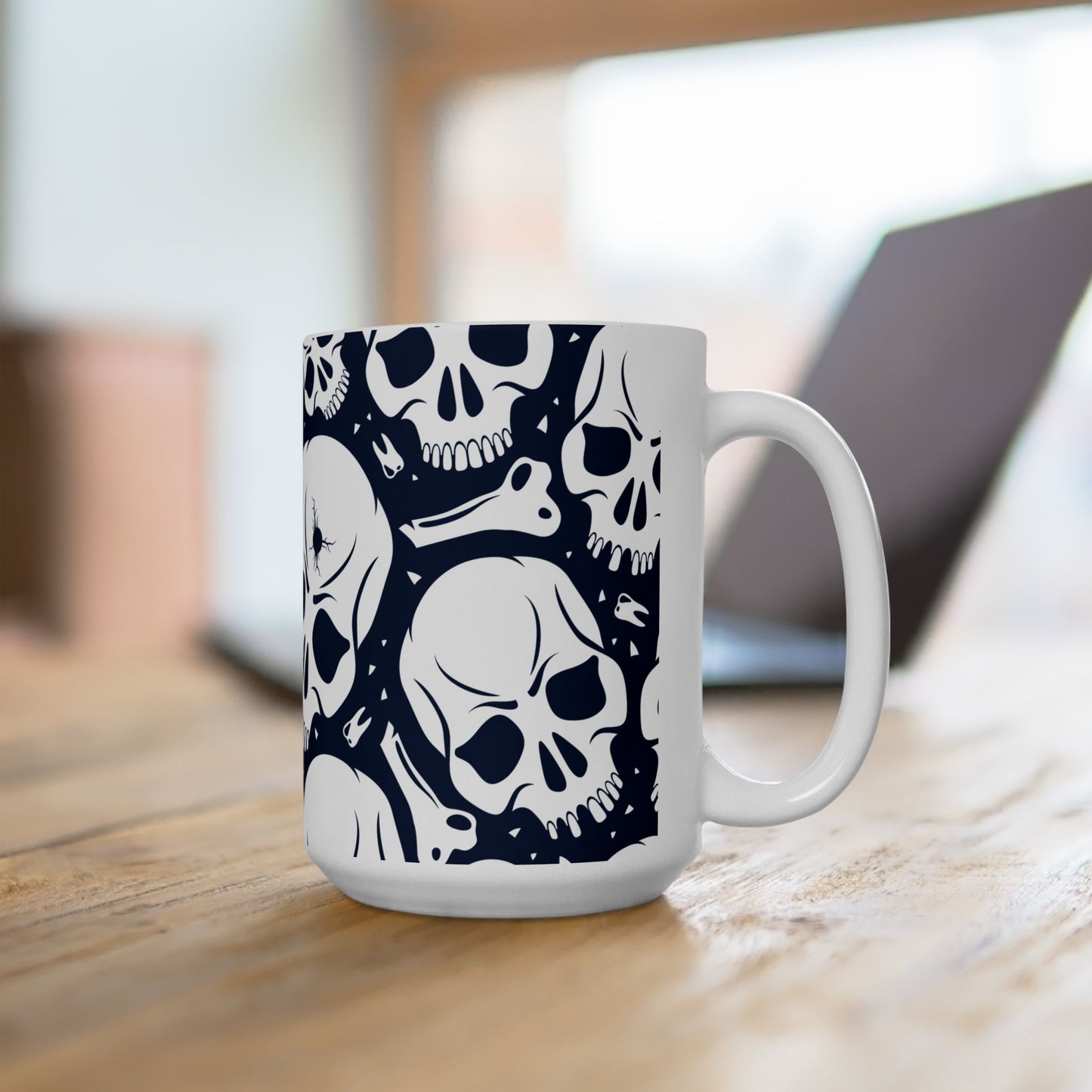 Skull Pattern Ceramic Mug (11oz/15oz)