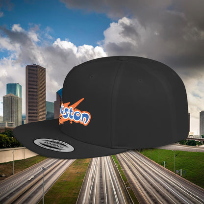 Houston Asteroid Flat Bill Snapback