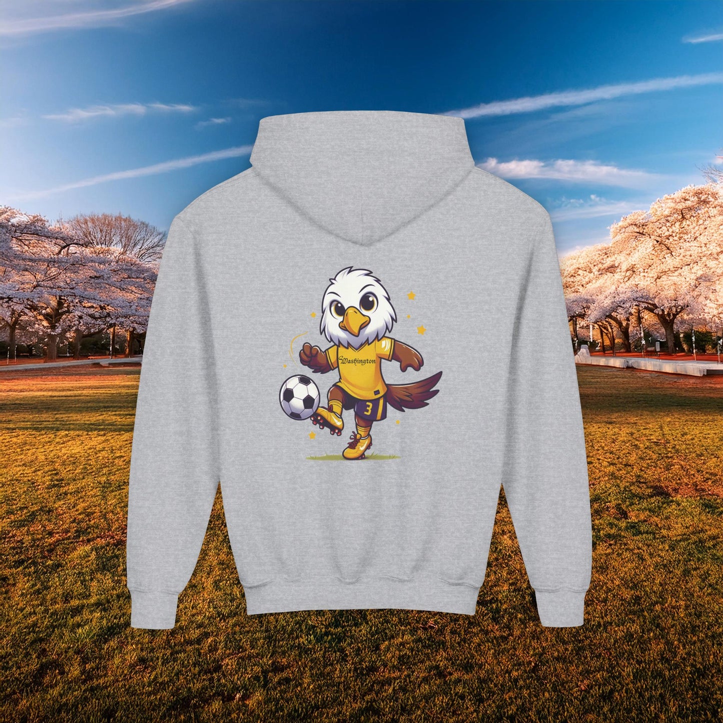 Washington Spirit Yellow Design Youth Hoodie