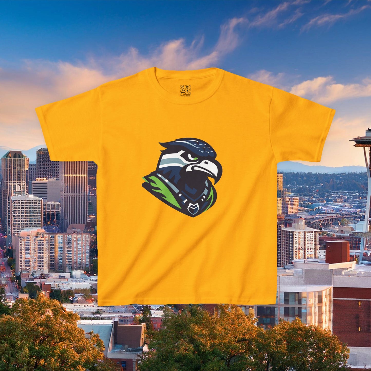 Seattle Football Crest Kids Tee
